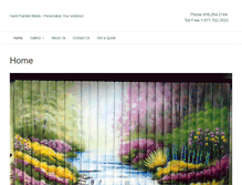 Tablet Screenshot of handpaintedblinds.com